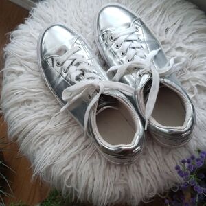Guess Silver Athletic Shoes for Women